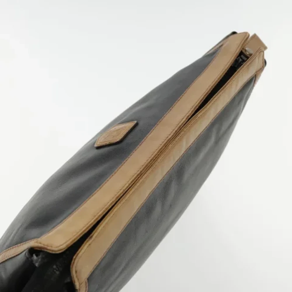 Celine Vintage Pre-owned Leather clutches Black Dames