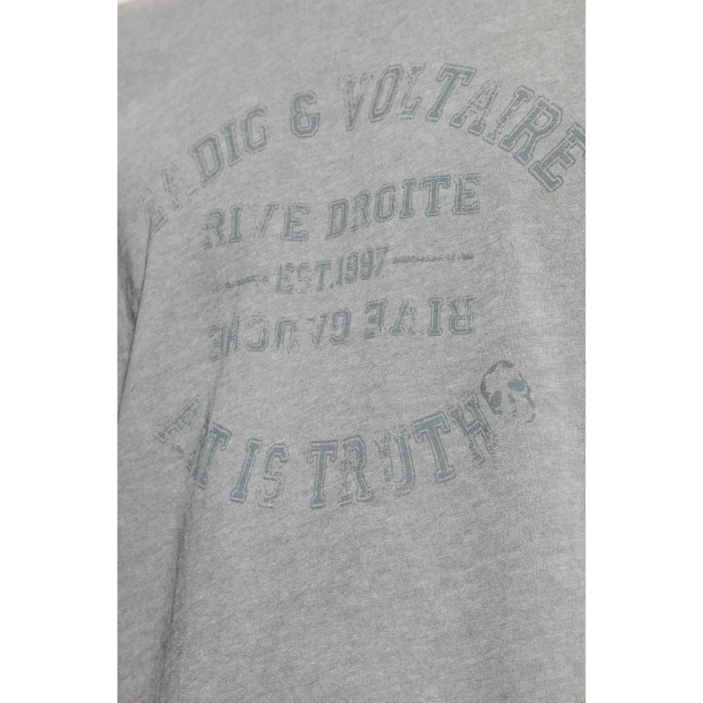 Zadig & Voltaire T-shirt Tommy Gray Heren