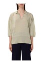 polo-en-tricot-de-lin-vert