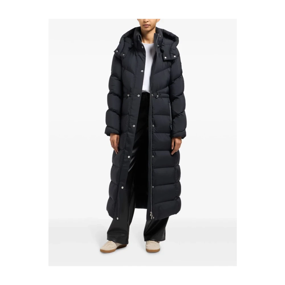 Moose Knuckles Zwarte Parka met Afneembare Capuchon Black Dames