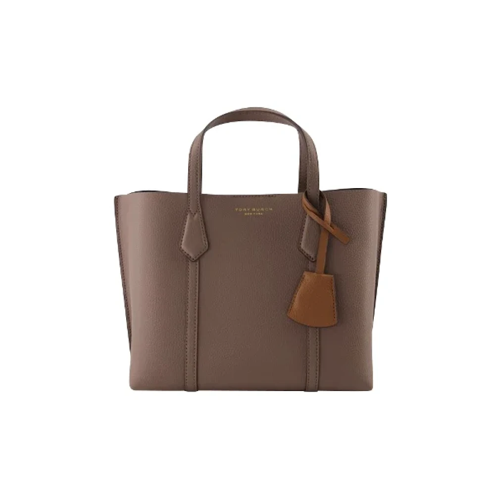 TORY BURCH Leather handbags Brown Dames