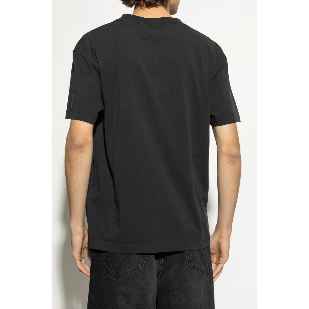 Palm Angels Geprint T-shirt Black Heren