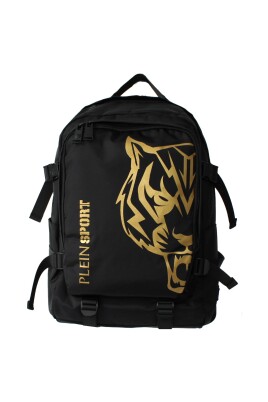 black-backpack-with-golden-details