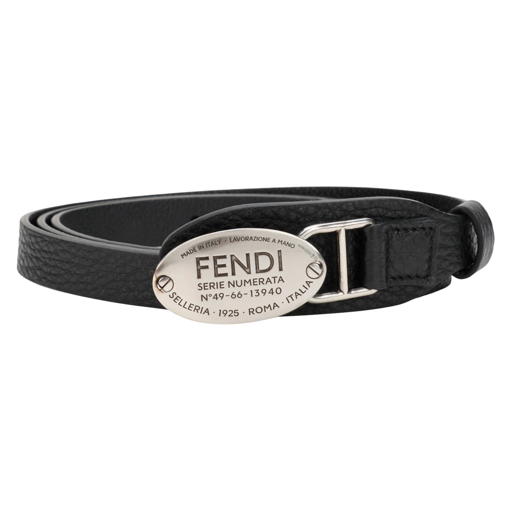 Fendi Ff Belt - Female - Belts - Black - 80 Cm - Accessories