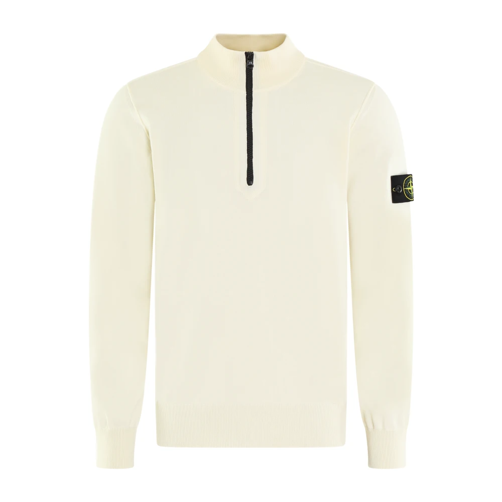 Stone Island Herr Långärmad Pikétröja Beige, Herr