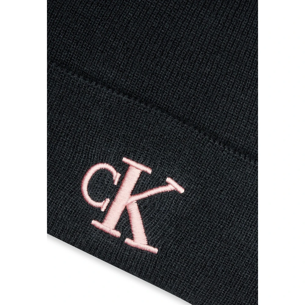Calvin Klein Zwarte Effen Damespetten Herfst Winter Black Dames