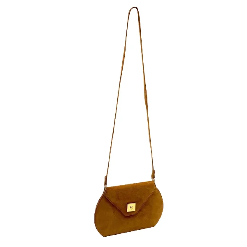 Hermès Vintage Pre-owned Suede shoulder-bags Brown Dames