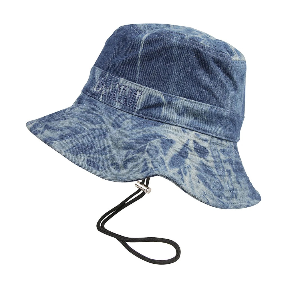 Ganni Denim Vissershoed Blue Dames