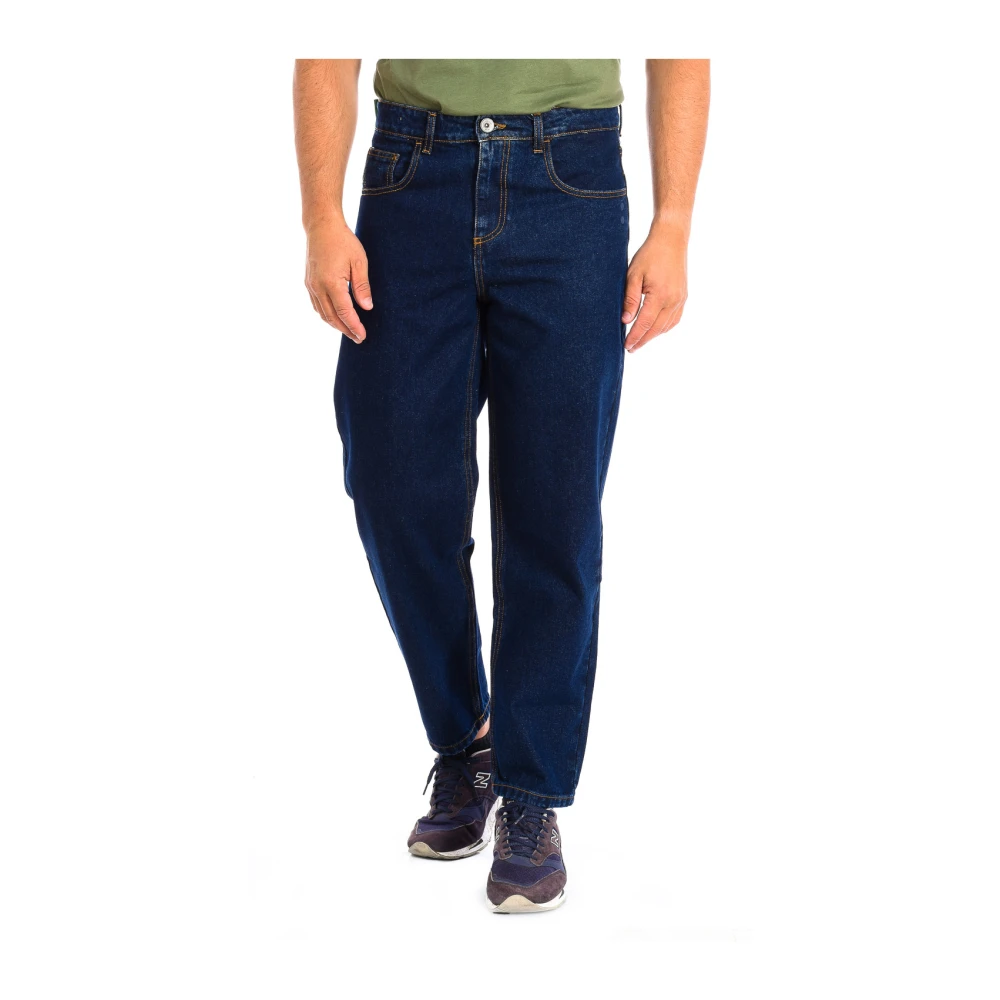 La Martina Blue Classic Straight Leg Trousers - Male - Slim Fit Jeans - W33 - Jeans