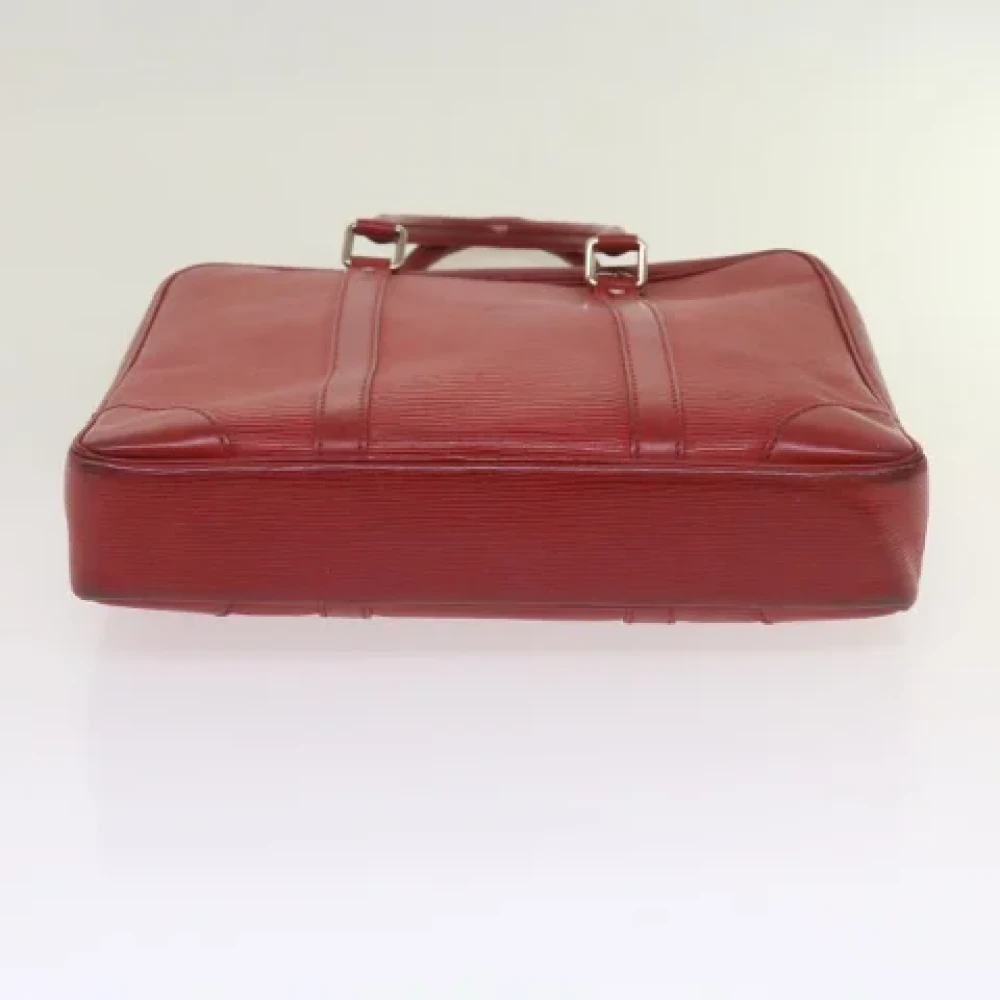 Louis Vuitton Vintage Pre-owned Leather briefcases Red Dames