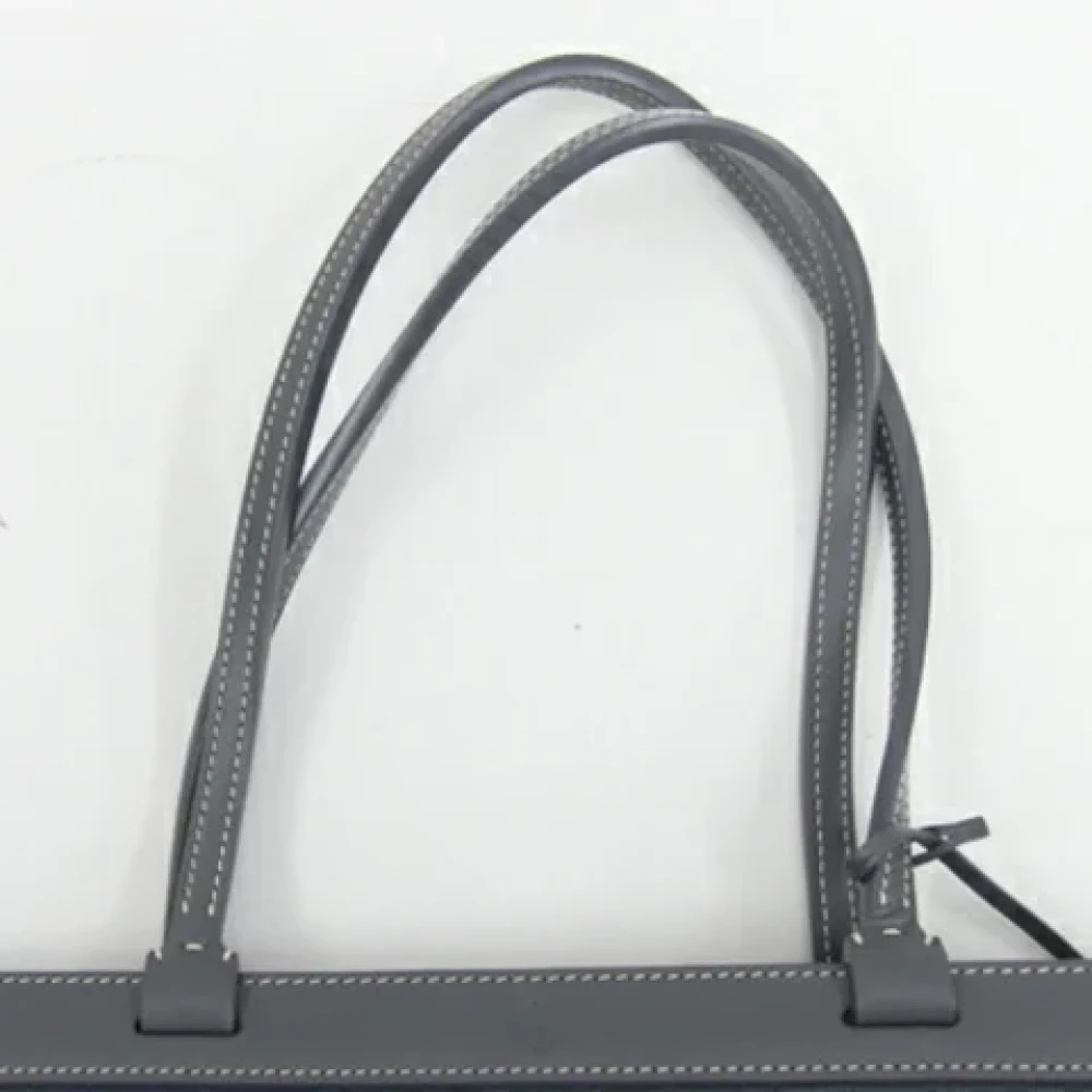 Goyard Vintage Pre-owned Leather handbags Blue Dames