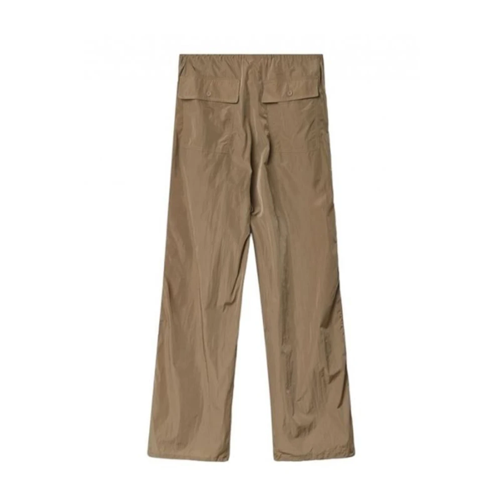 Hinnominate Beige Jogger Broek Nylon Samenstelling Brown Dames