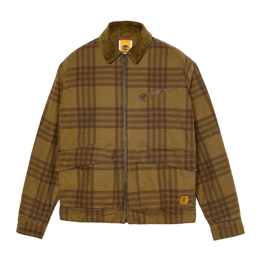 Timberland Mannen Strafford Bedrukte Jas Green Heren