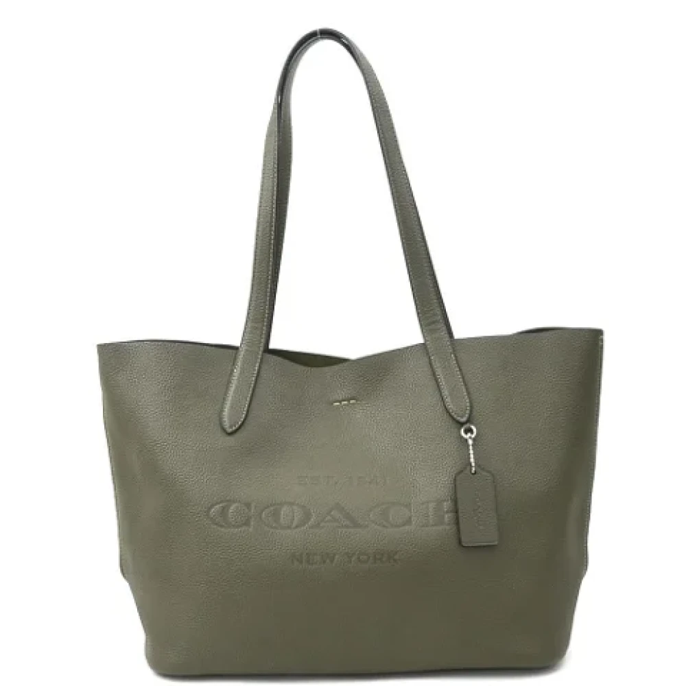 Coach Pre-owned Leather shoulder-bags Green Dames