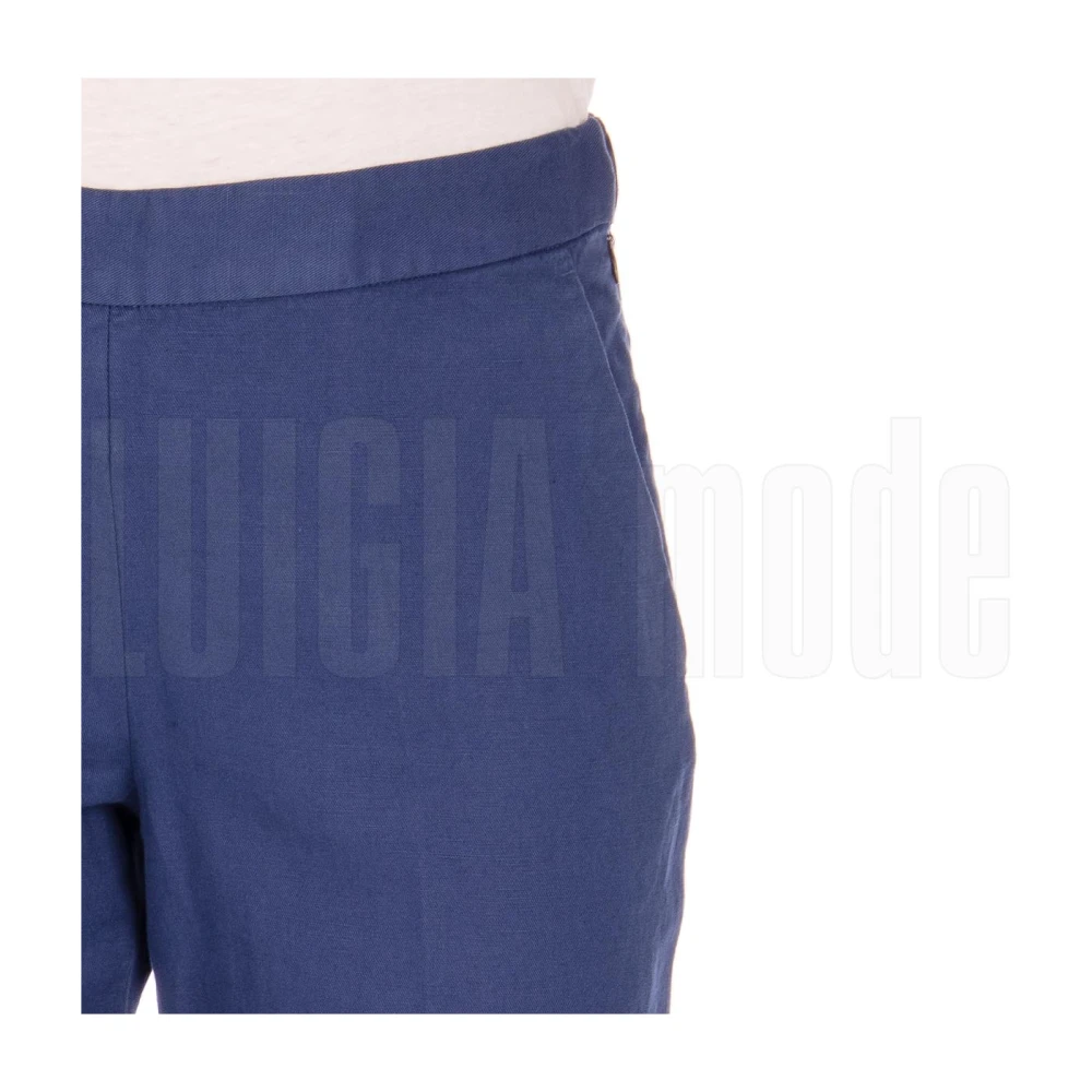 Aspesi Cropped Broek Blue Dames
