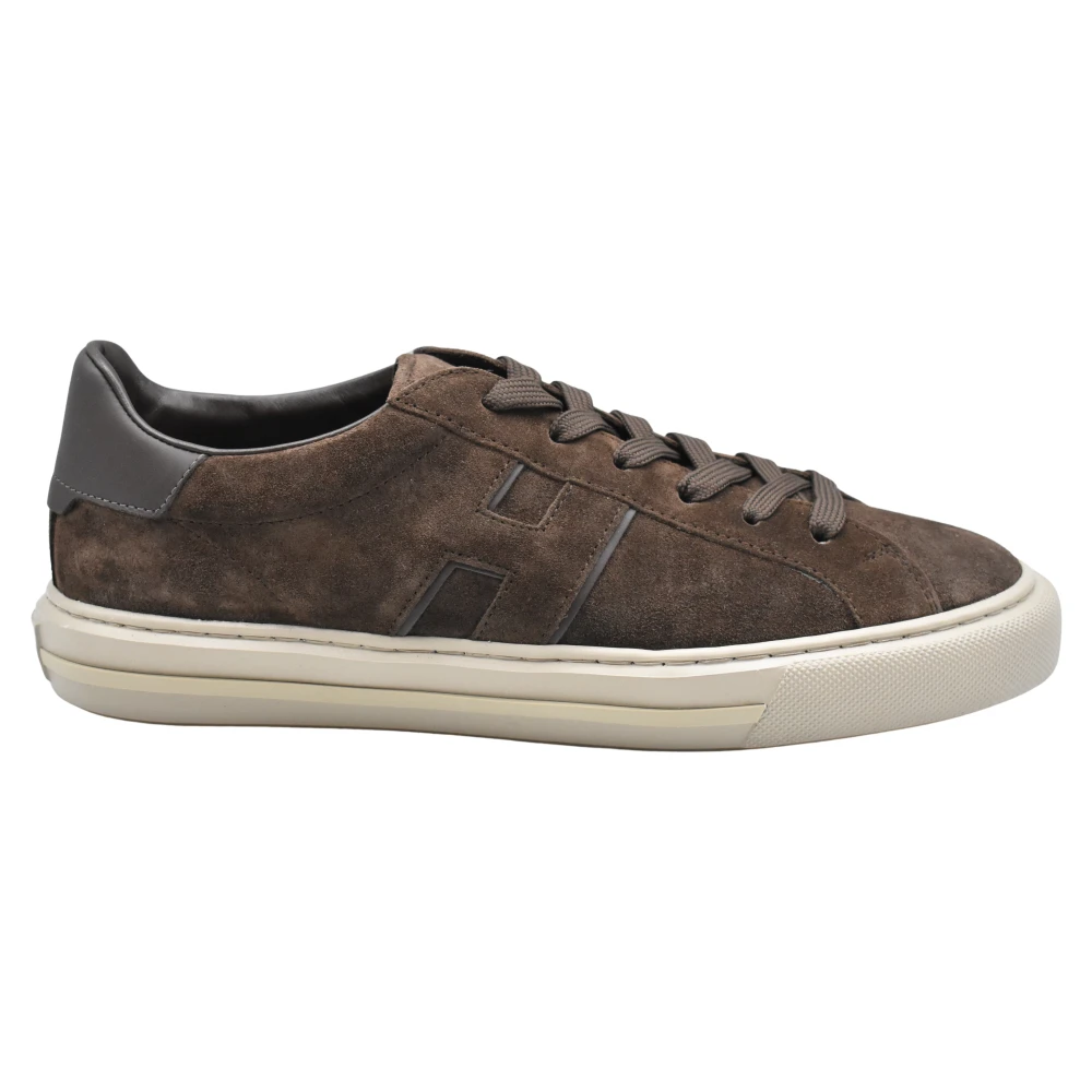 Hogan Bruine Veterschoenen Urban Stijl Heren Schoenen