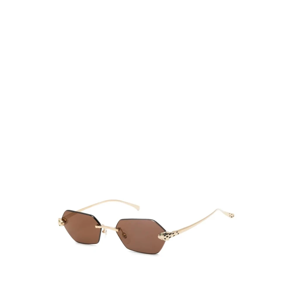Cartier Women's Yellow Sunglasses, 55 Mm, Sunglasses
