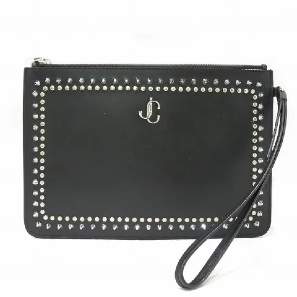 Jimmy Choo Pre-owned Leather clutches Black Dames