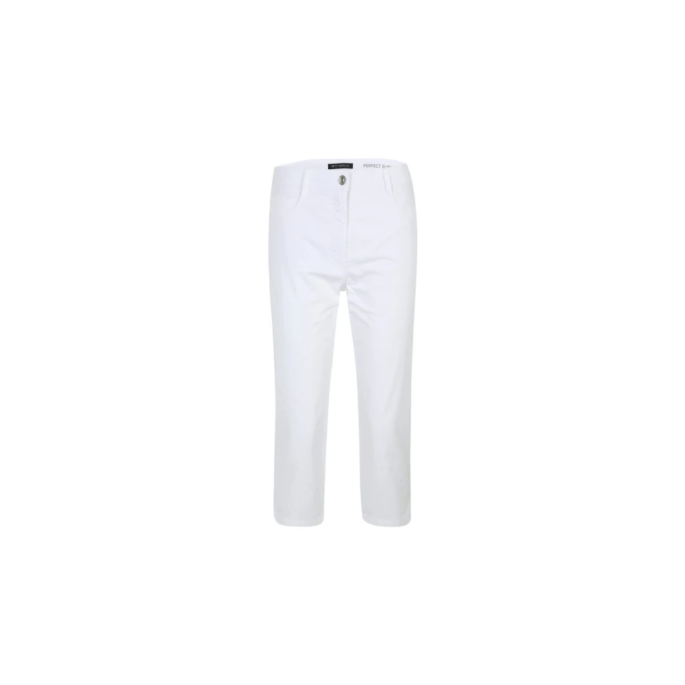 Betty Barclay Witte Stoffen Broek White Dames