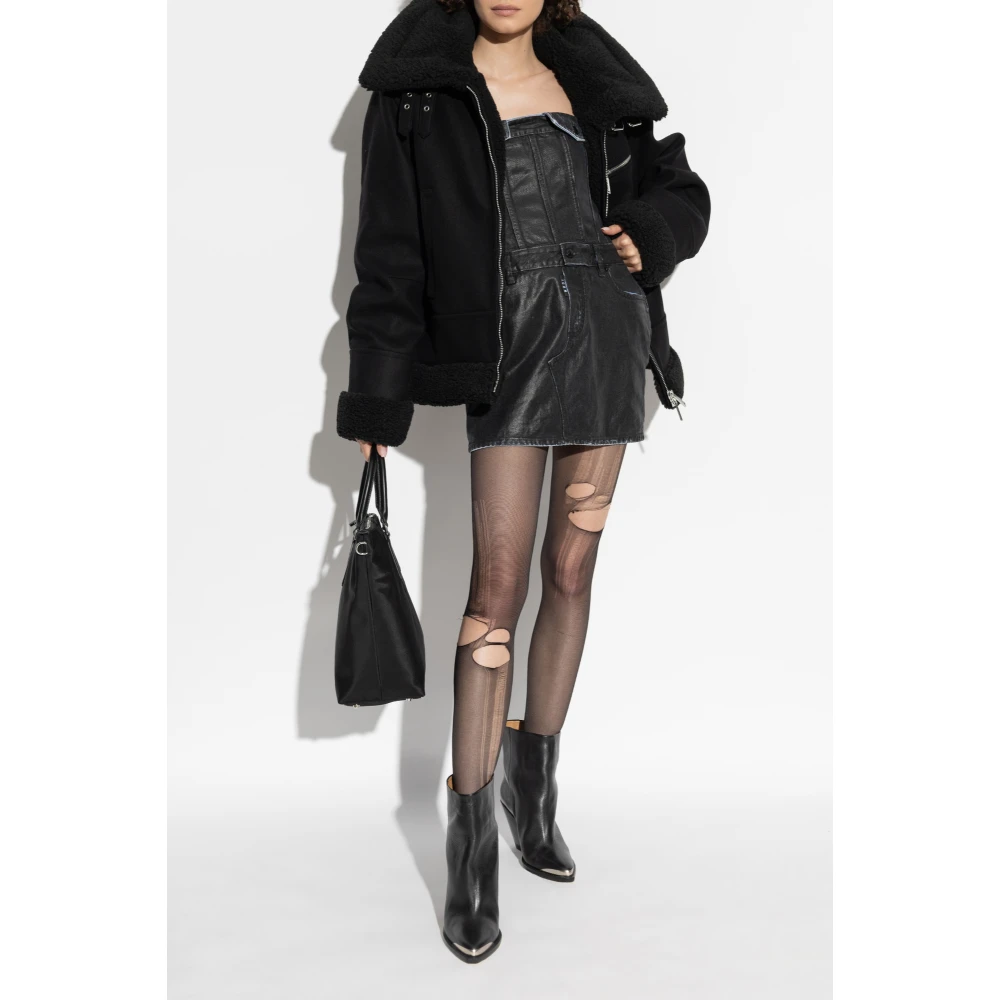 Dsquared2 Jas met kraag Black Dames