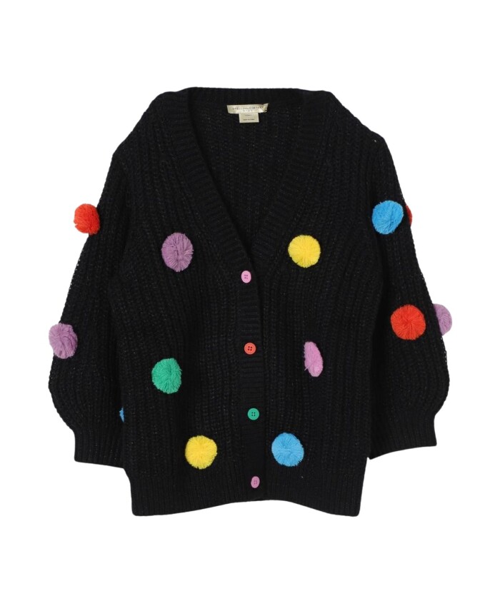cardigan-en-tricot-pompon
