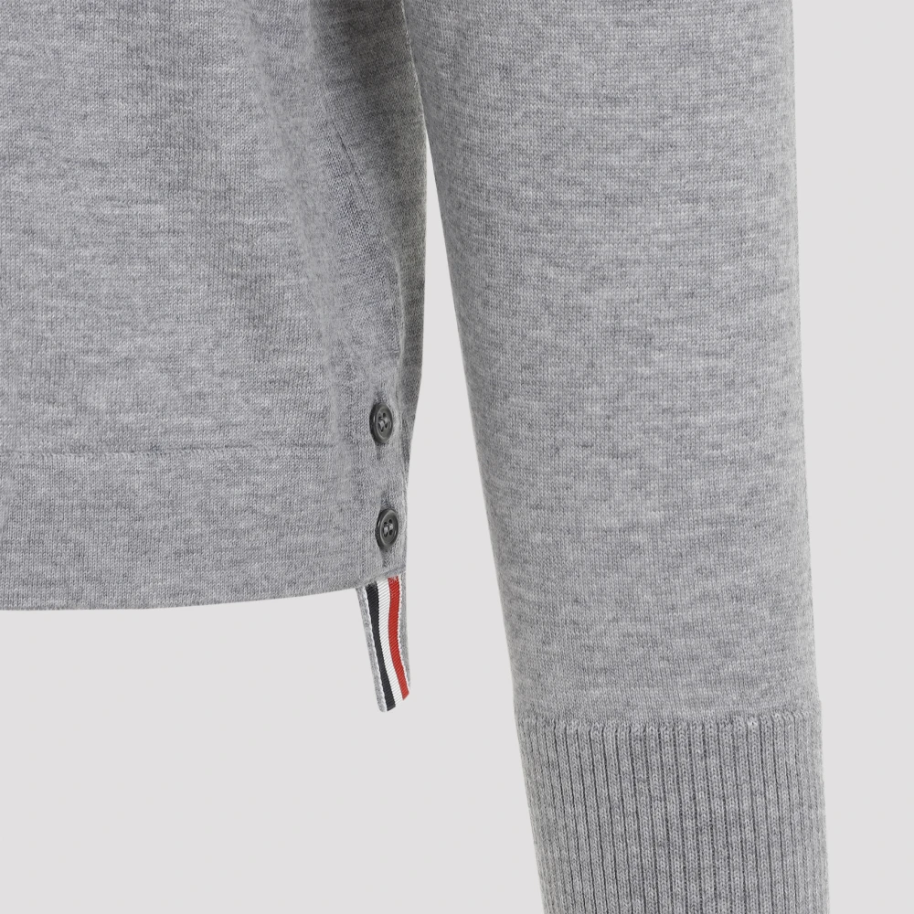 Thom Browne Grijze Mélange Button-Down Overhemd Gray Heren