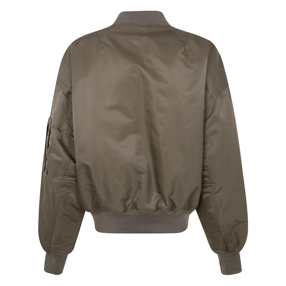 Entire Studios Stijlvolle Bomberjas in Gerookt Brown Dames