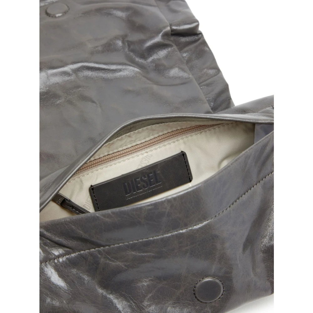 Diesel Grijze Magnetische Sluiting Tote Tas Gray Dames