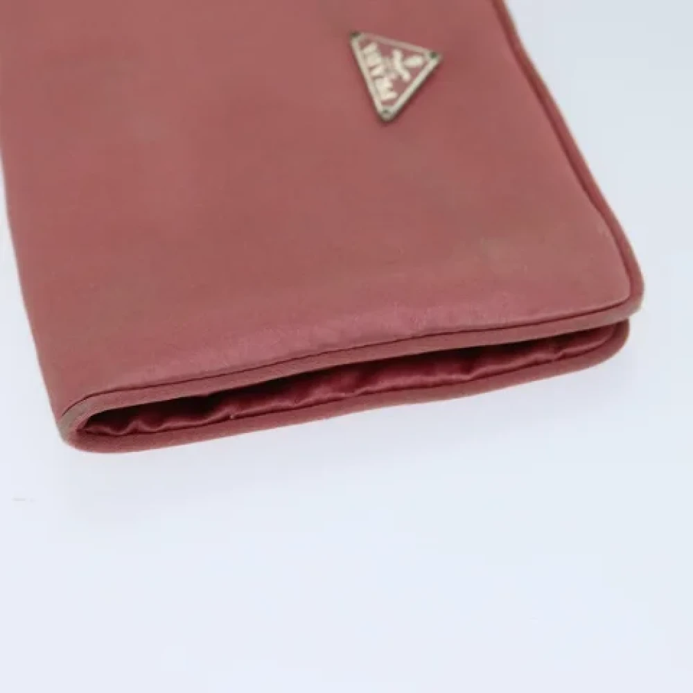 Prada Vintage Pre-owned Satin pouches Pink Dames