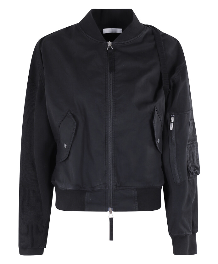 bomber-en-serge-de-coton-noir