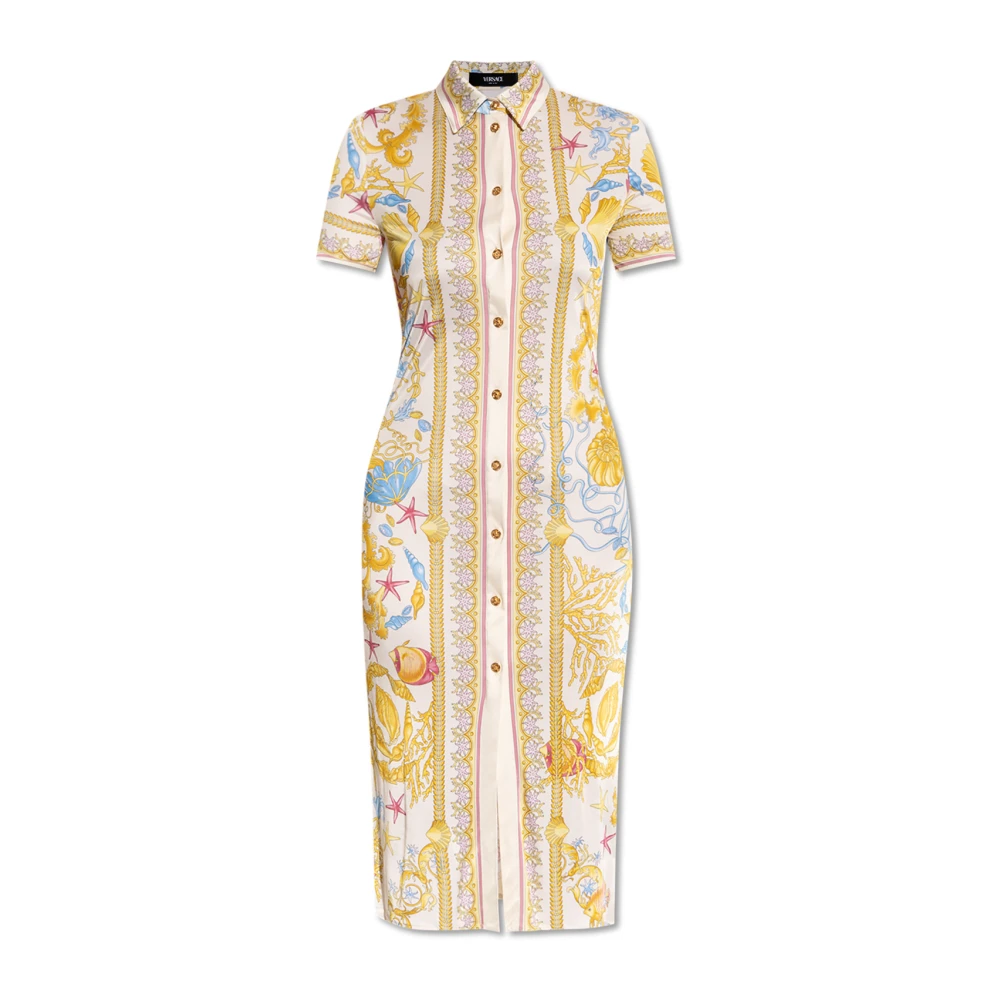 Versace Women's Dress With Barocco Print
