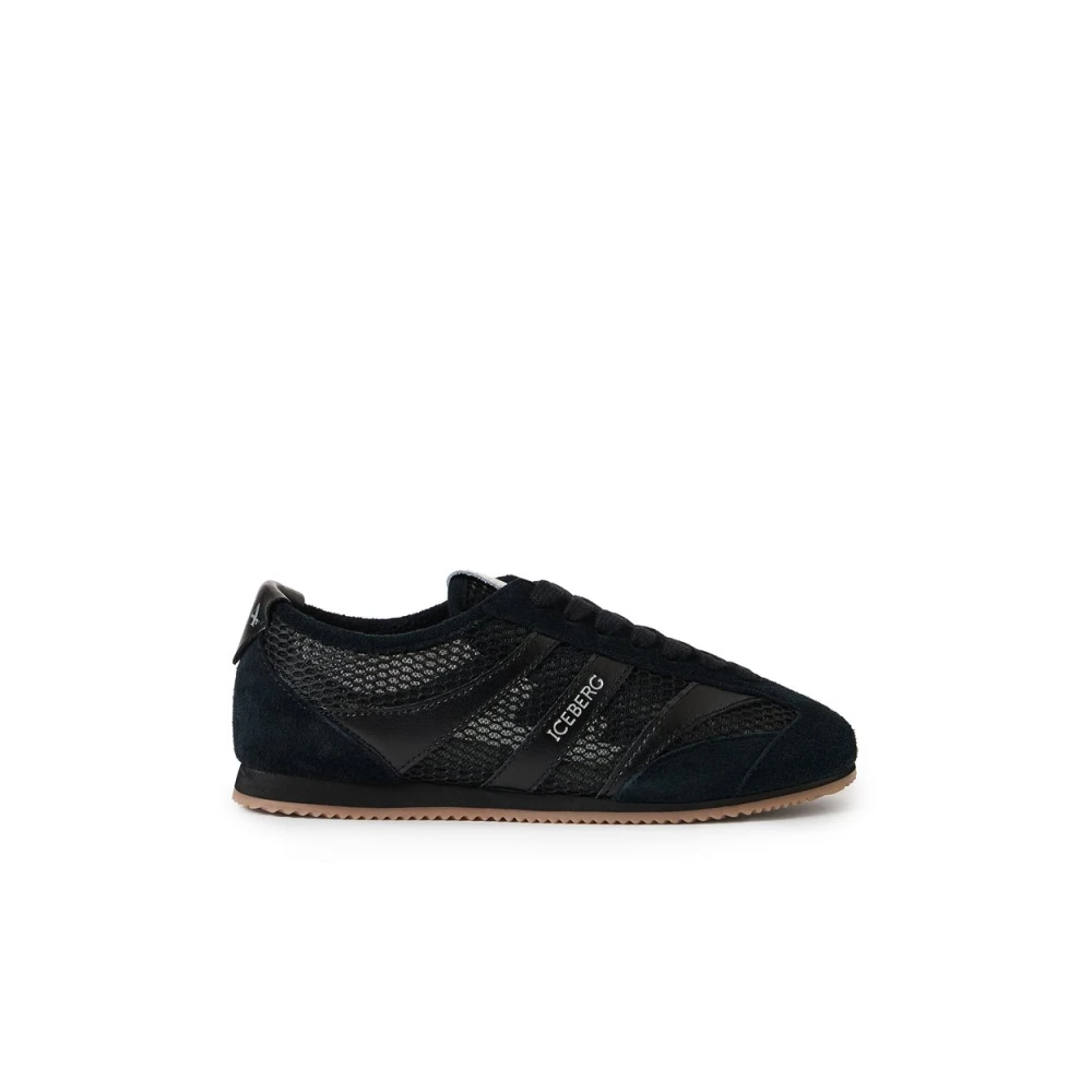 Iceberg Sportieve Lage Sneakers Dames Schoenen Zwart