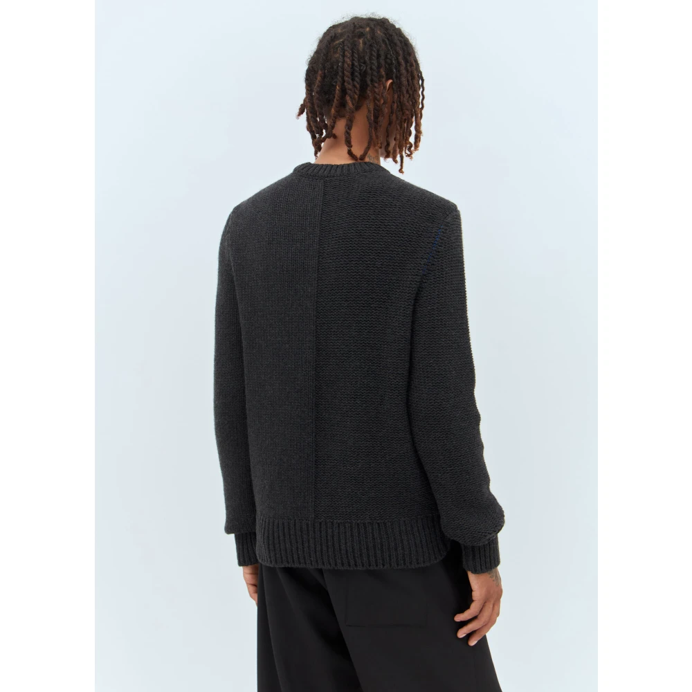Burberry Luxe Cashmere Crewneck Sweater Black Heren