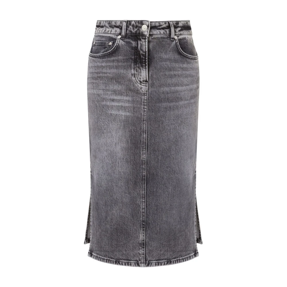 Moschino Denim Rokken Collectie Gray Dames