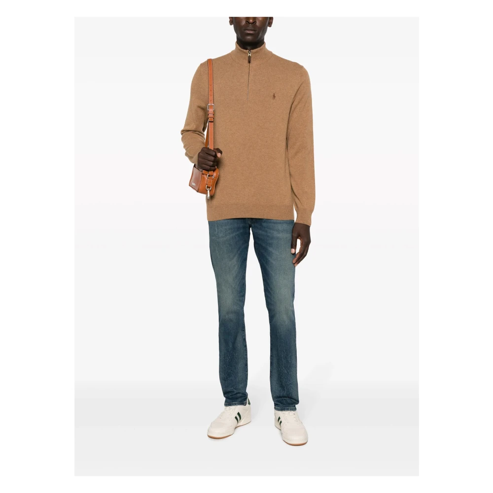 Polo Ralph Lauren Latte Brown Heather Pullover Sweater Brown Heren