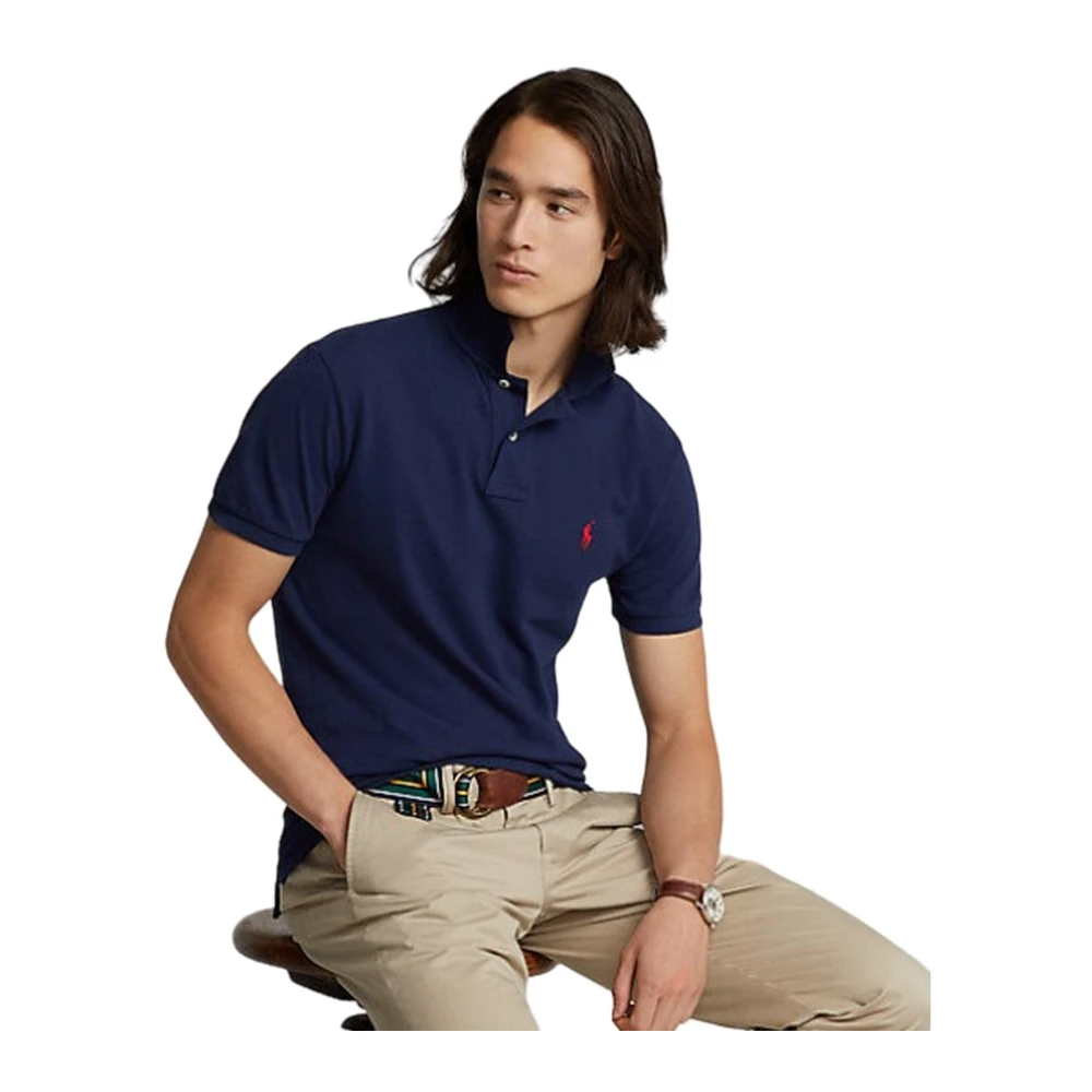 Ralph Lauren Slim Fit Polo Shirt Blue Heren