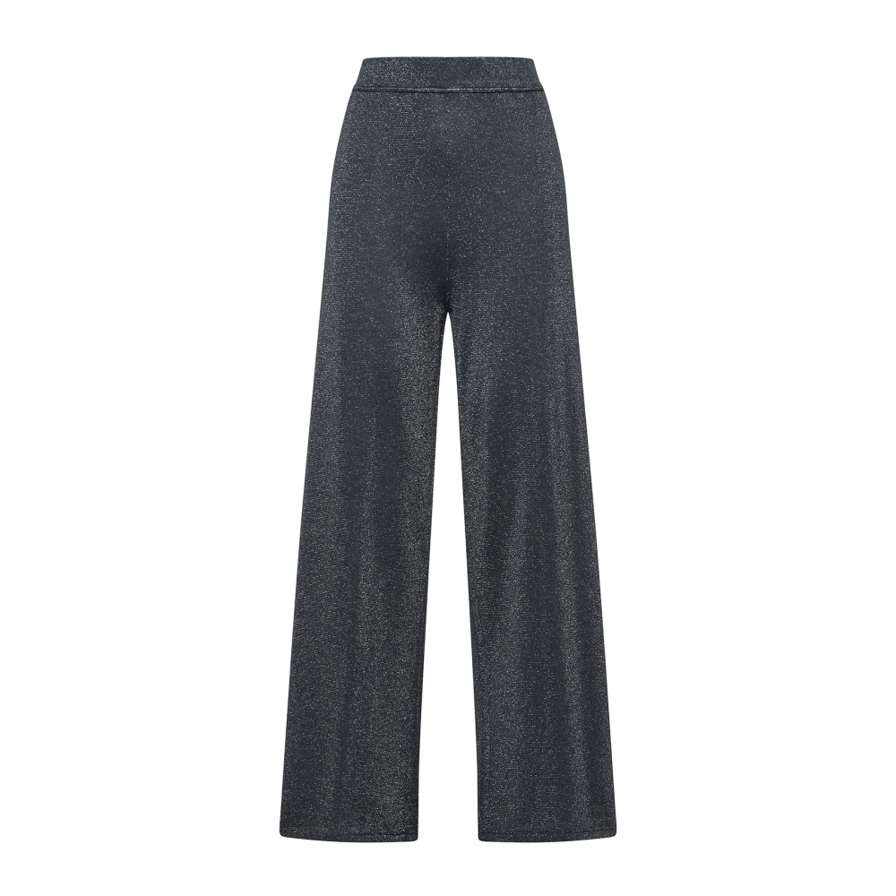 Maliparmi Vloeibare Lurex Broek Gray Dames