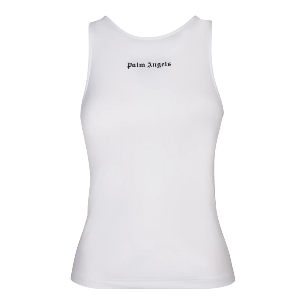 Palm Angels Witte Mouwloze Tanktop White Dames