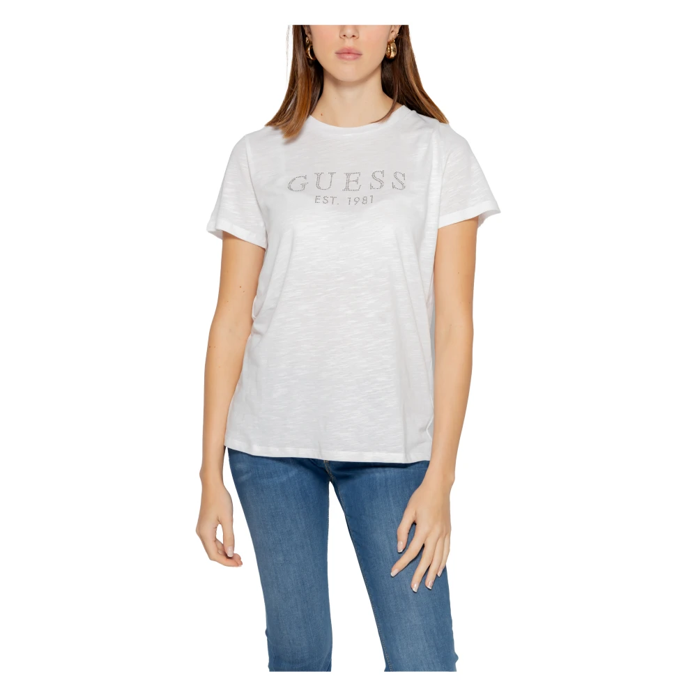 Guess T-Shirt Spring Summer Collectie White Dames