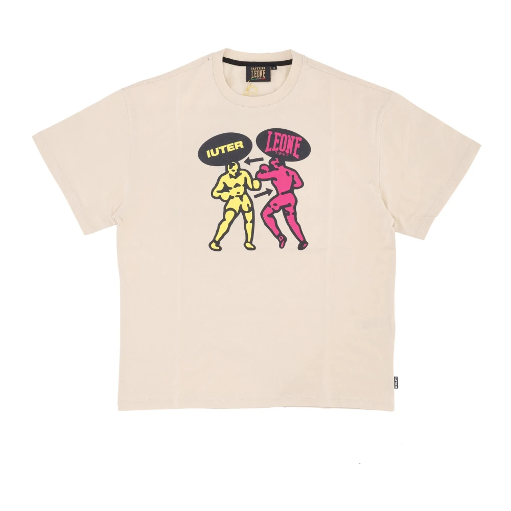 Iuter Fighters Tee x Lion 1947 Cream Beige Heren