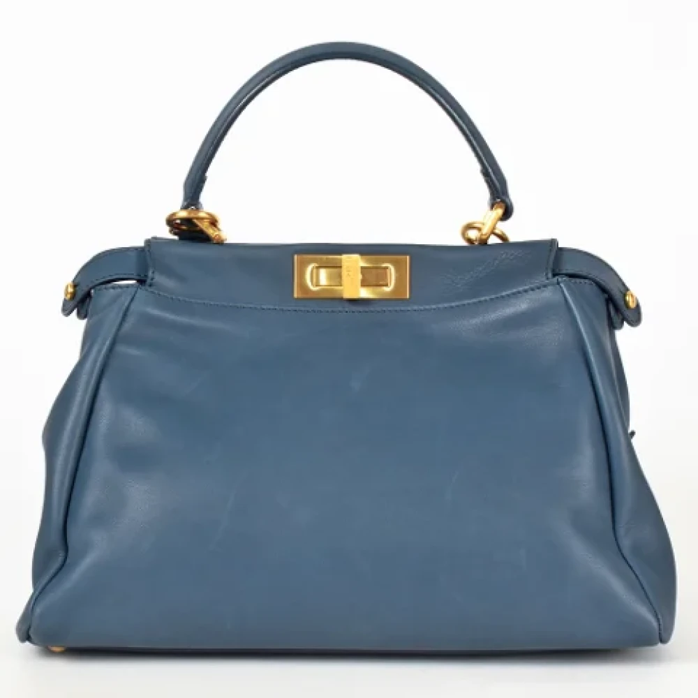 Fendi Vintage Pre-owned Fabric fendi-bags Blue Dames