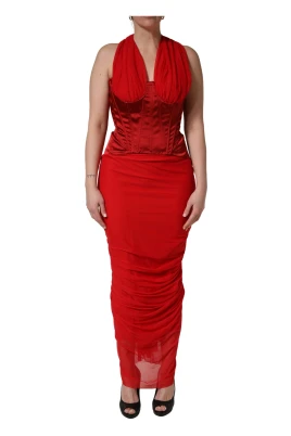 Halter Corset Sleeveless Sheath Dress