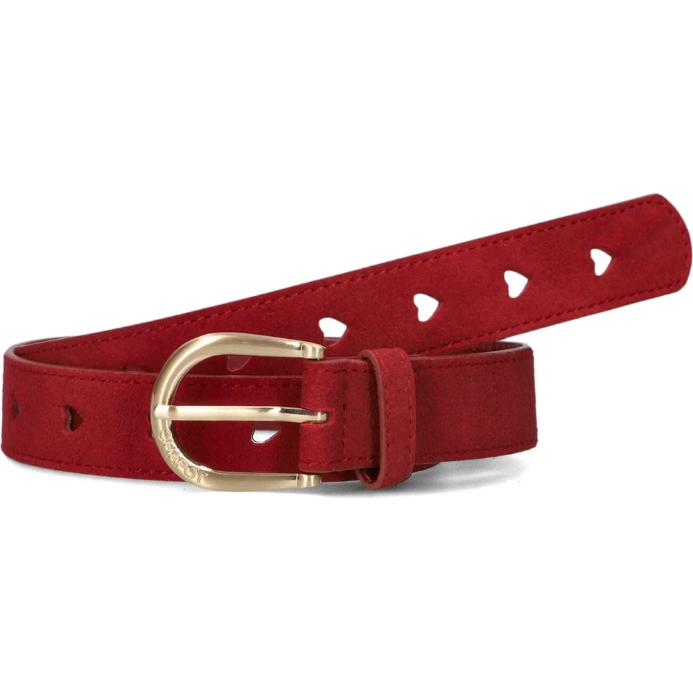 FABIENNE CHAPOT Dames Riemen Cut It Out Heart Belt Rood