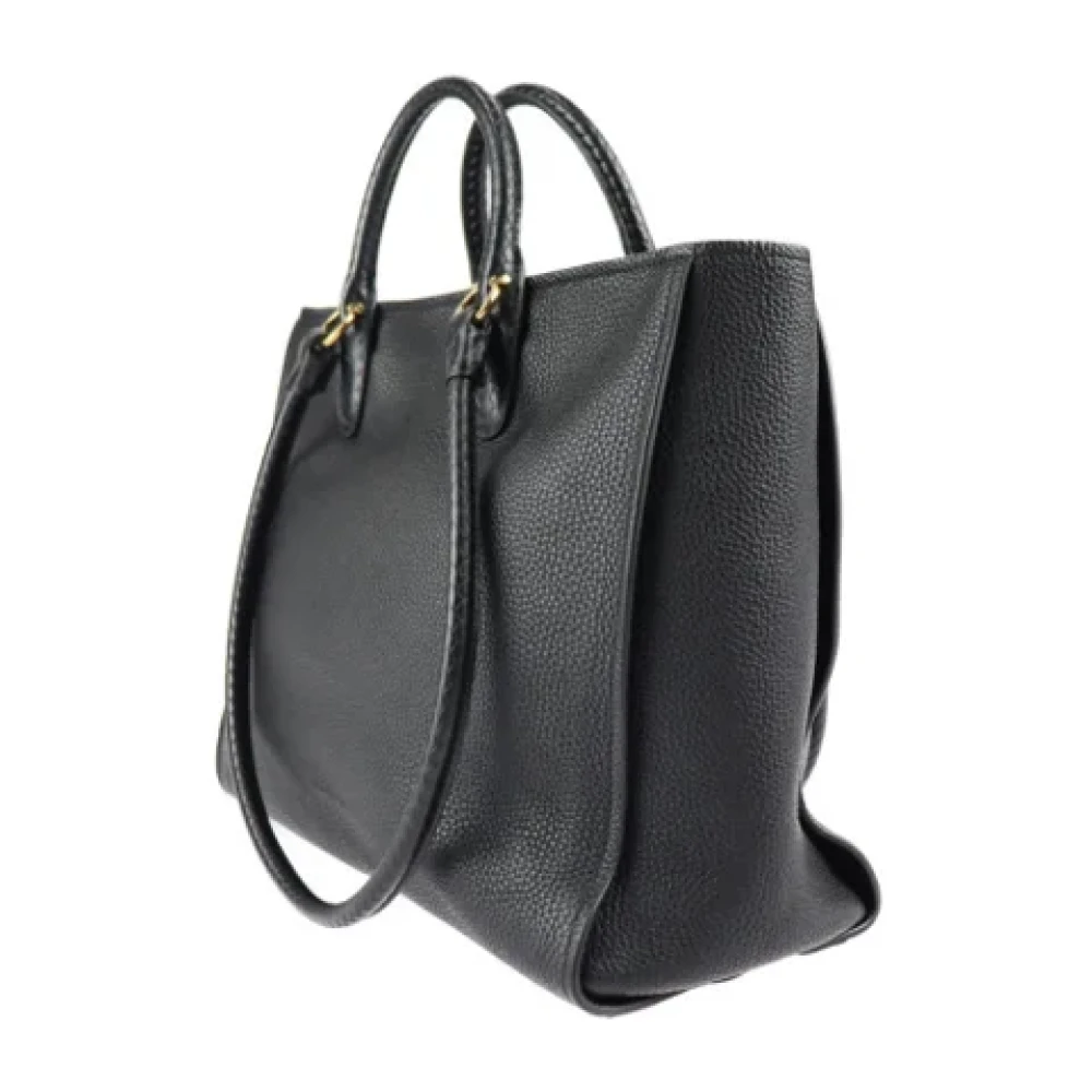 Salvatore Ferragamo Pre-owned Fabric shoulder-bags Black Dames