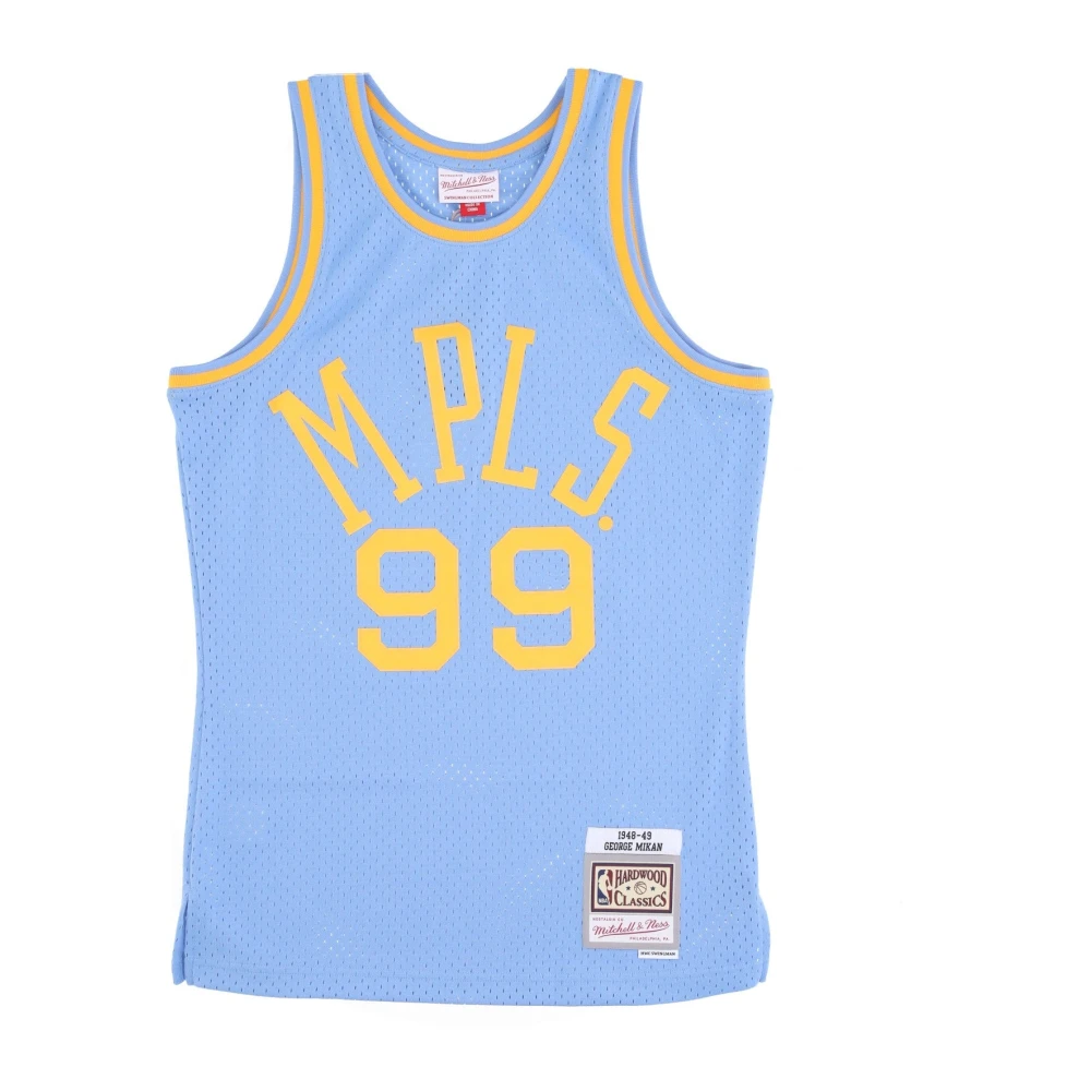 Mitchell & Ness Vintage Basketbal Tanktop George Mikan Blue Heren