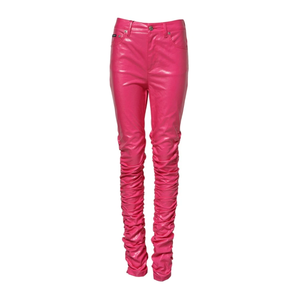 Dolce & Gabbana Pink Skinny Fit Jeans, Female, S, Skinny Cotton Denim Jeans
