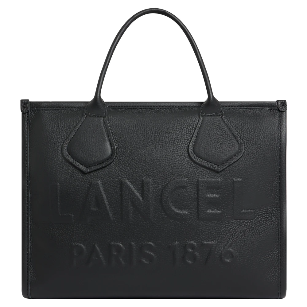 Lancel Zwarte Leren Shopper Tas Jour De Black Dames