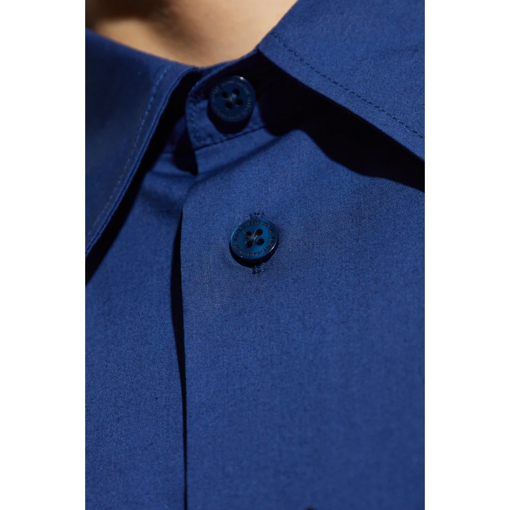 Versace Jeans Couture Shirt met logo Blue Heren