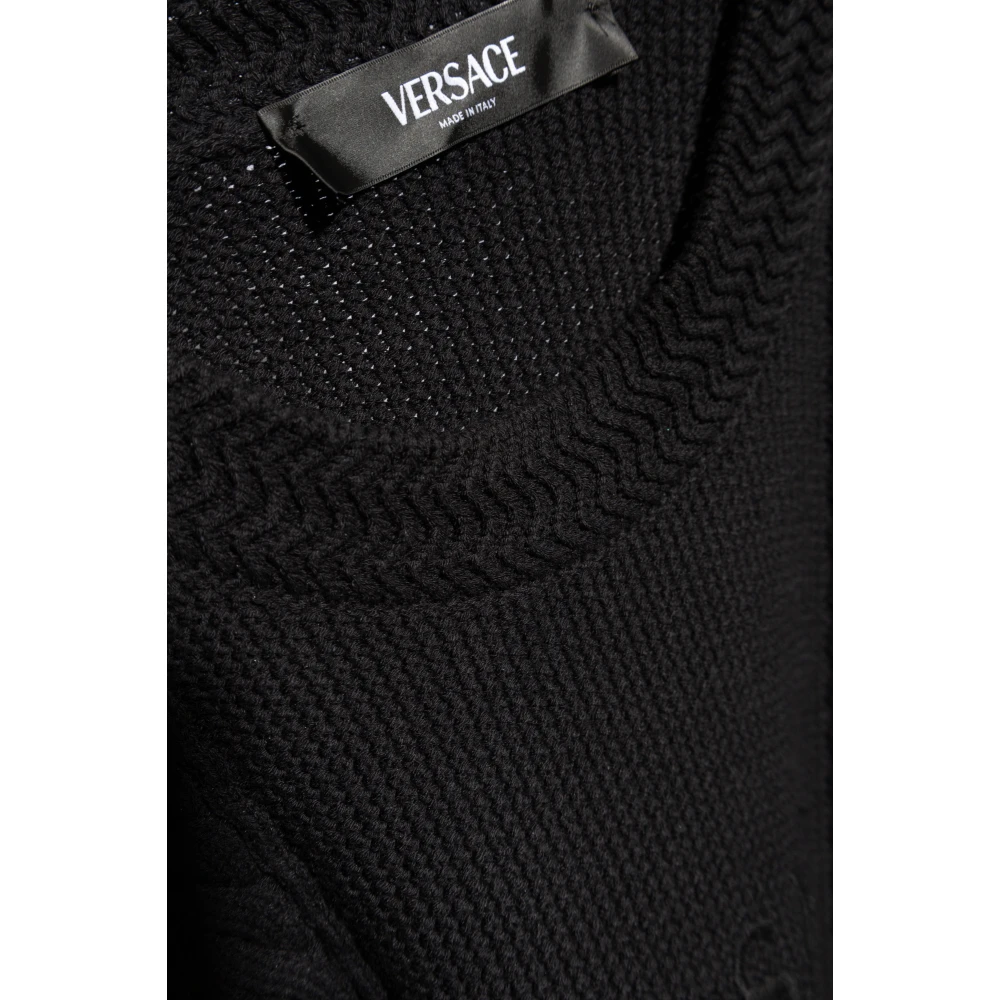 Versace Wollen trui Black Heren