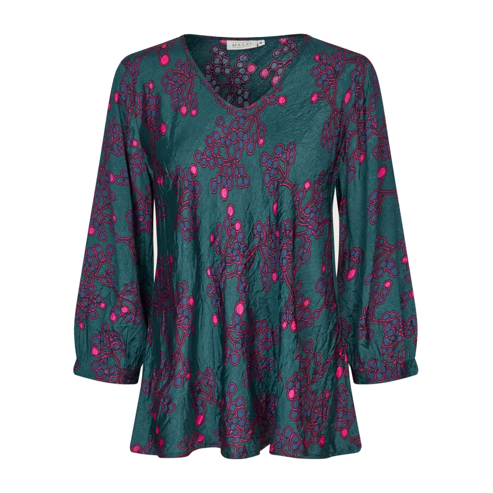 Masai Reflect Pond Top met V-hals Multicolor Dames